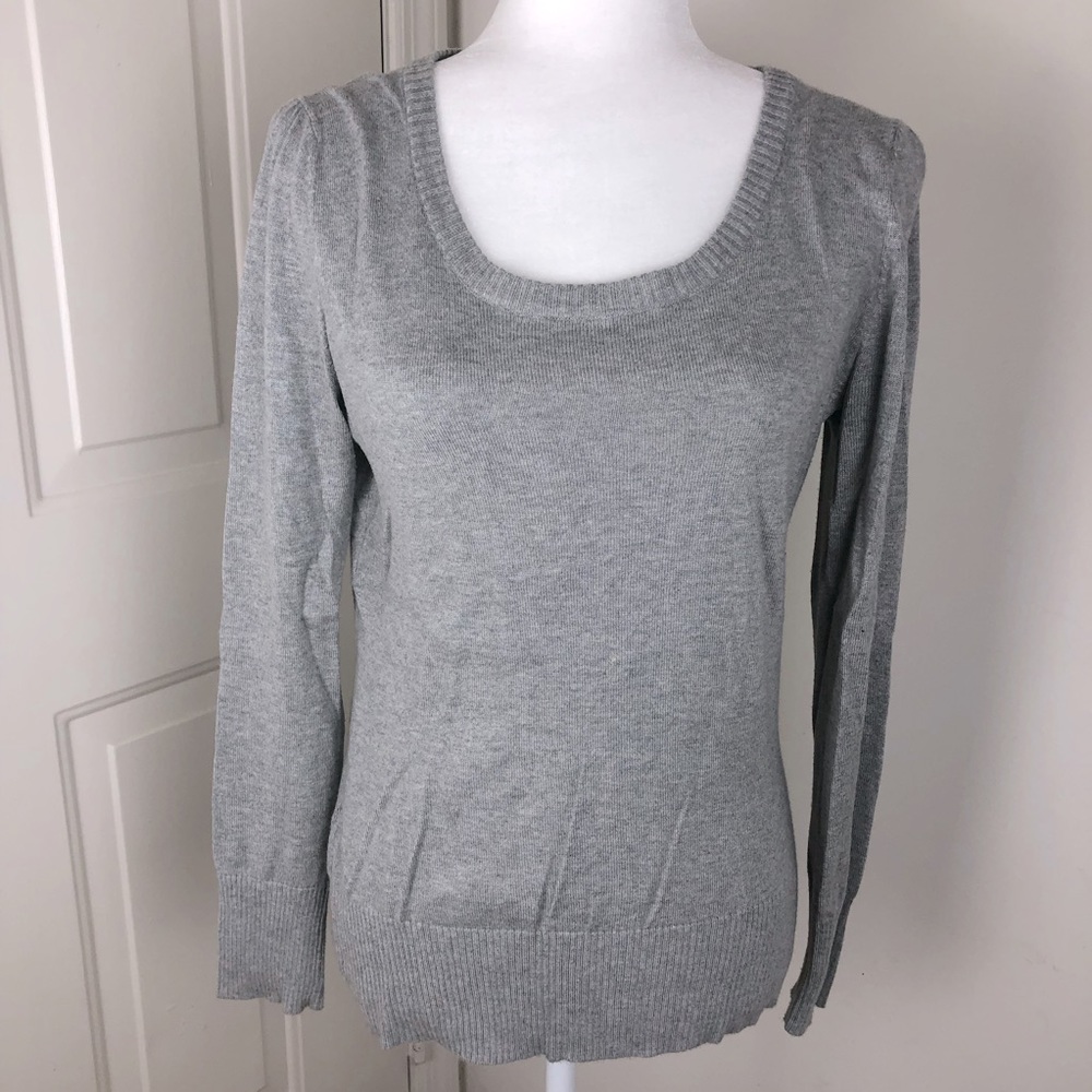 New Medium Merona Gray Crewneck Sweater